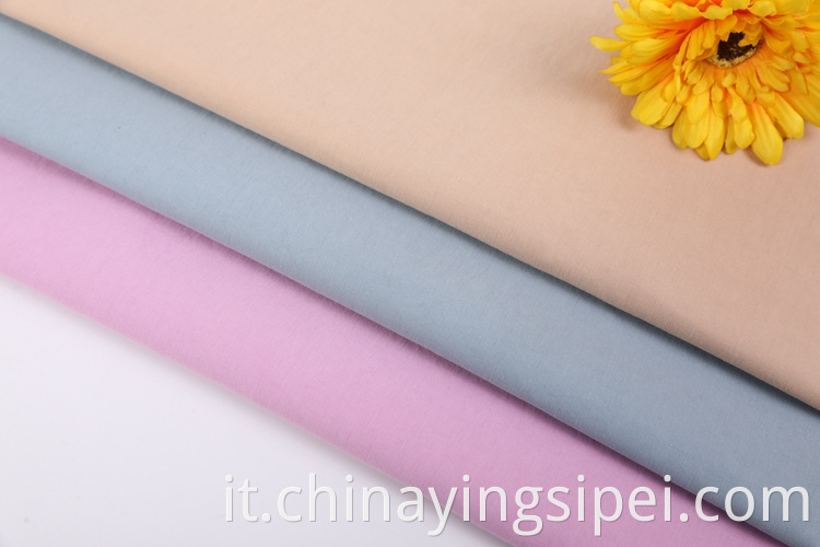  Good quality stocklot dyed solid plain cotton woven nylon fabric for women's dress